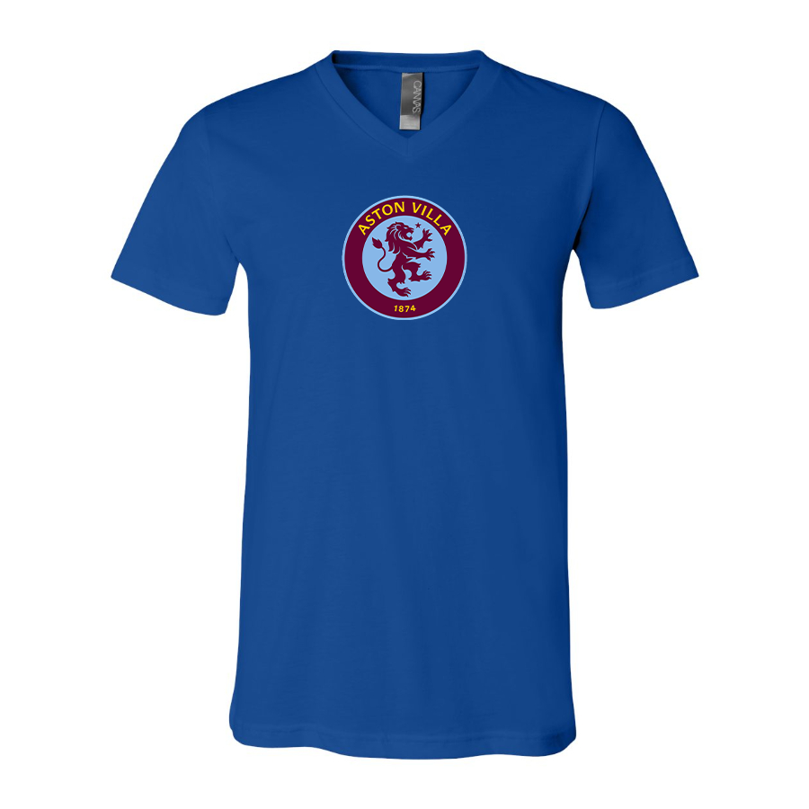 Men's Aston Villa - BELLA + CANVAS - Jersey V-Neck Tee - 3005
