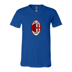 Men’s AC Milan Soccer- BELLA + CANVAS - Jersey V-Neck Tee - 3005