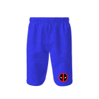 Men's Deadpool Marvel Superhero Athletic Fleece Shorts