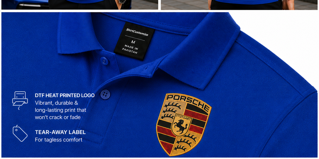 Men’s Porsche Car Dry Blend Polo