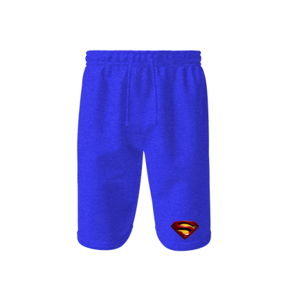 Men's Superman Superhero Athletic Fleece Shorts