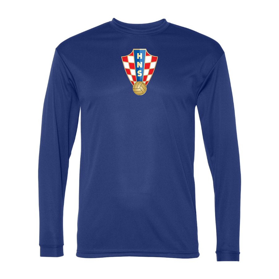 Men’s  Croatia National Soccer Team - C2 Sport - Performance Long Sleeve T-Shirt - 5104