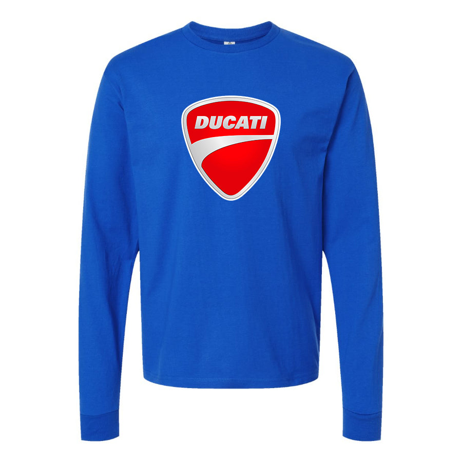 Youth Kids Ducati Motorcycle Long Sleeve T-Shirt