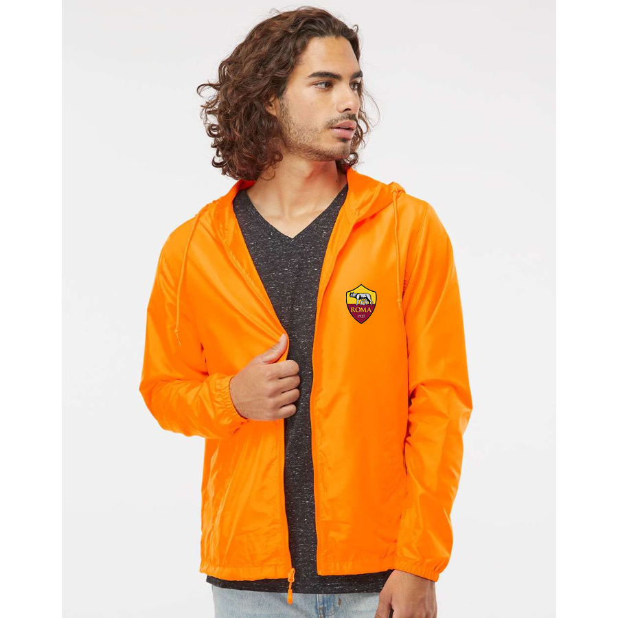 Men’s AS Roma FC - Independent Trading Co. - Lightweight Windbreaker Full-Zip Jacket - EXP54LWZ