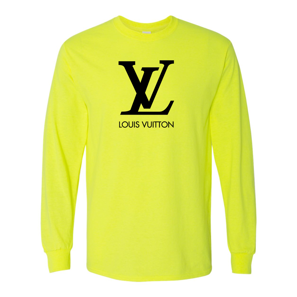 Men's Louis Vuitton Cotton Long Sleeve T-Shirt