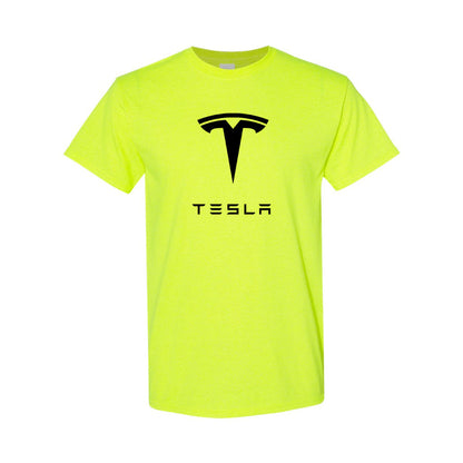 Men’s Tesla Motorsports Car Cotton T-Shirt