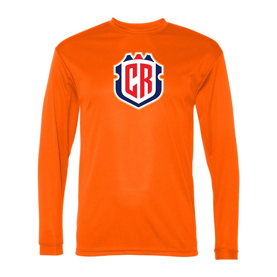 Men’s  Costa Rica National Soccer Team - C2 Sport - Performance Long Sleeve T-Shirt - 5104