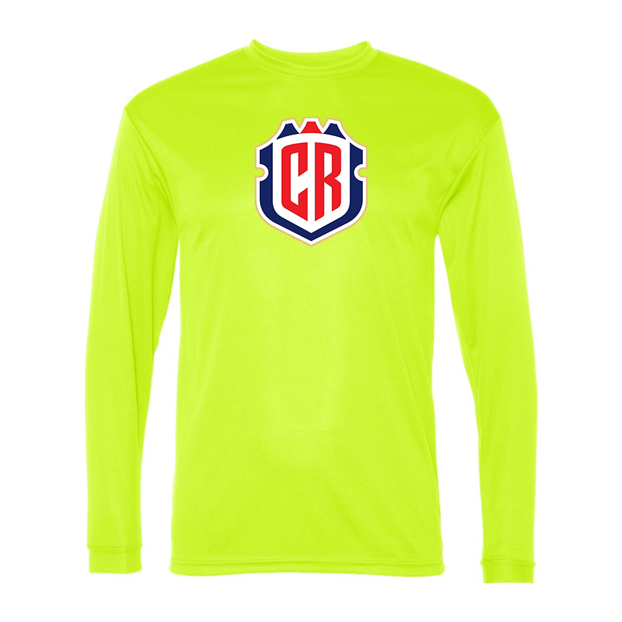 Men’s  Costa Rica National Soccer Team - C2 Sport - Performance Long Sleeve T-Shirt - 5104