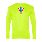 Men’s  Croatia National Soccer Team - C2 Sport - Performance Long Sleeve T-Shirt - 5104