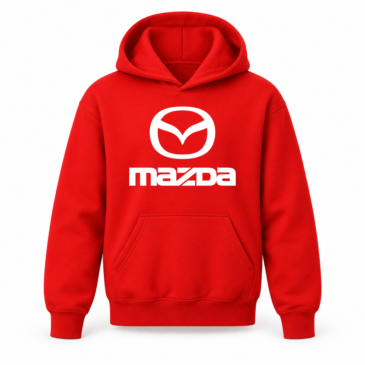 Youth Kids Mazda Car Pullover Hoodie | Color: Red | Refreshed youth hoodie, original Drive artwork