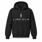 Youth Kids Lincoln Car Pullover Hoodie | Color: Black | Refreshed youth hoodie, original Drive artwork