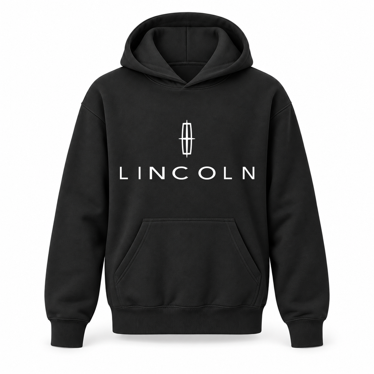 Youth Kids Lincoln Car Pullover Hoodie | Color: Black | Refreshed youth hoodie, original Drive artwork