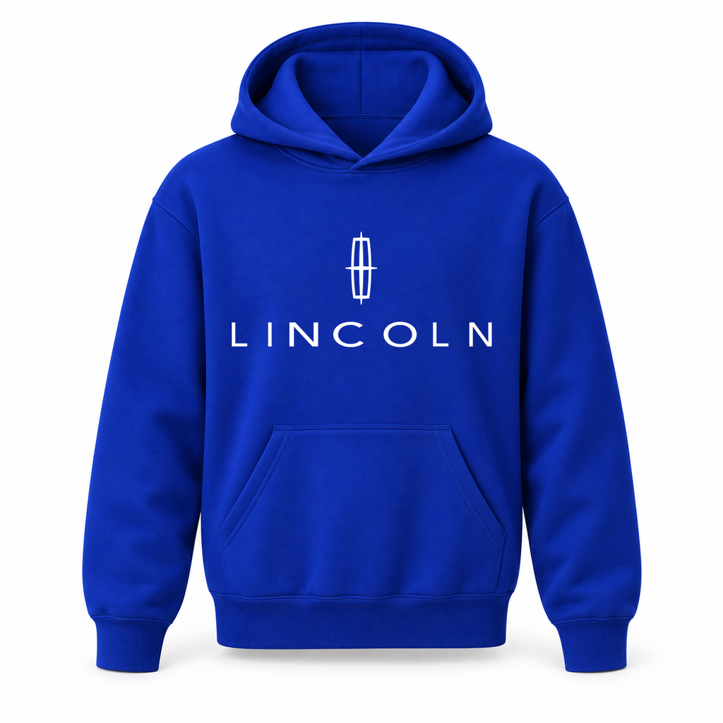 Youth Kids Lincoln Car Pullover Hoodie | Color: Blue | Refreshed youth hoodie, original Drive artwork