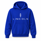 Youth Kids Lincoln Car Pullover Hoodie | Color: Blue | Refreshed youth hoodie, original Drive artwork