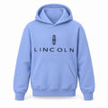 Youth Kids Lincoln Car Pullover Hoodie | Color: Light Blue | Refreshed youth hoodie, original Drive artwork