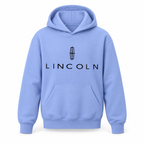 Youth Kids Lincoln Car Pullover Hoodie | Color: Light Blue | Refreshed youth hoodie, original Drive artwork