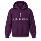 Youth Kids Lincoln Car Pullover Hoodie | Color: Purple | Refreshed youth hoodie, original Drive artwork