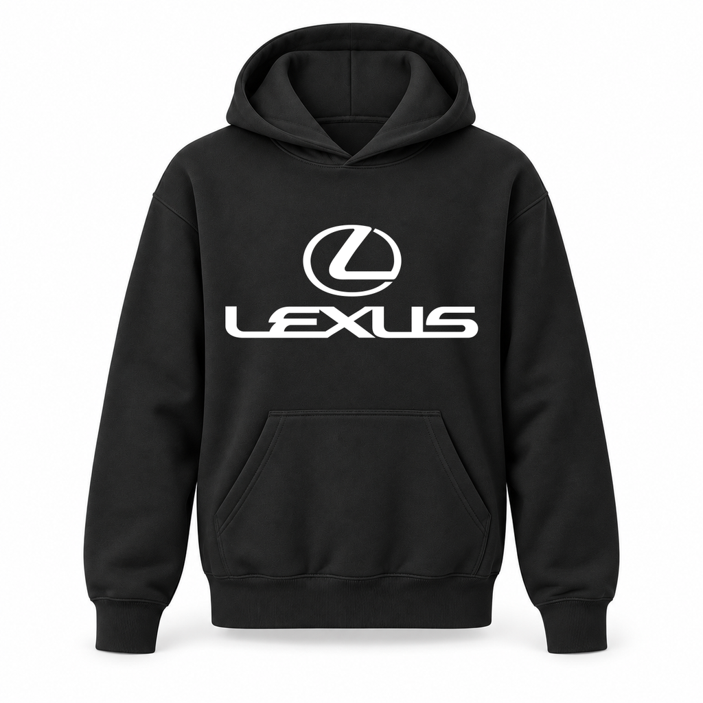 Youth Kids Lexus Car Pullover Hoodie | Color: Black | Refreshed youth hoodie, original Drive artwork
