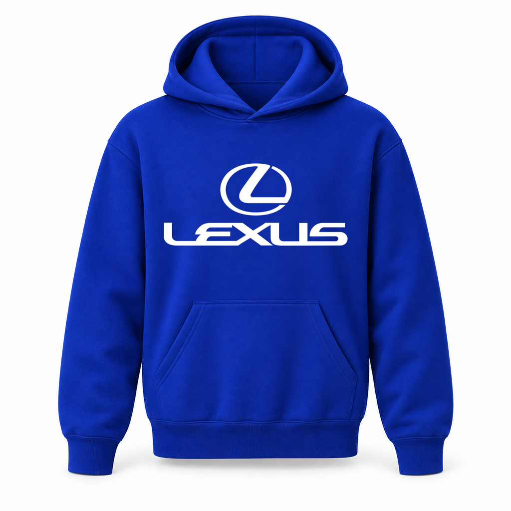 Youth Kids Lexus Car Pullover Hoodie | Color: Blue | Refreshed youth hoodie, original Drive artwork