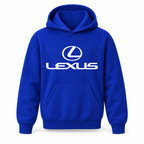Youth Kids Lexus Car Pullover Hoodie | Color: Blue | Refreshed youth hoodie, original Drive artwork