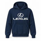 Youth Kids Lexus Car Pullover Hoodie | Color: Navy | Refreshed youth hoodie, original Drive artwork