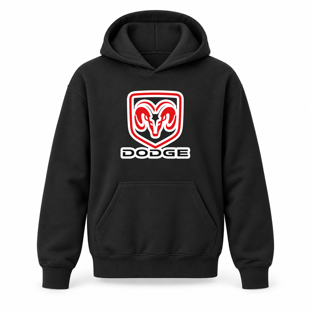 Youth Kids Dodge Car Pullover Hoodie | Color: Black | Refreshed youth hoodie, original Drive artwork