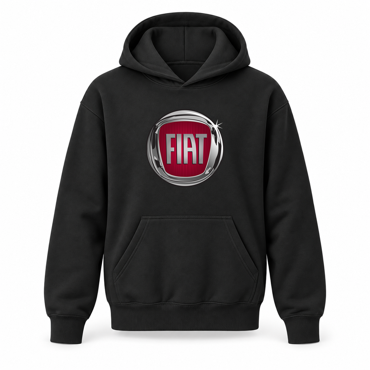 Youth Kids Fiat Car Pullover Hoodie | Color: Black | Refreshed youth hoodie, original Drive artwork