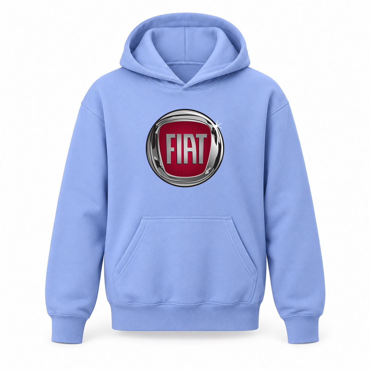 Youth Kids Fiat Car Pullover Hoodie | Color: Light Blue | Refreshed youth hoodie, original Drive artwork