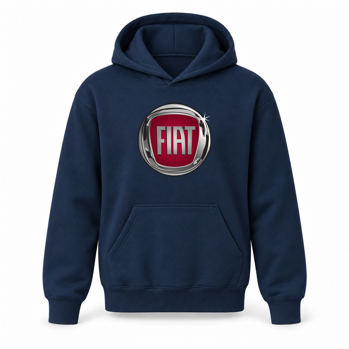 Youth Kids Fiat Car Pullover Hoodie | Color: Navy | Refreshed youth hoodie, original Drive artwork