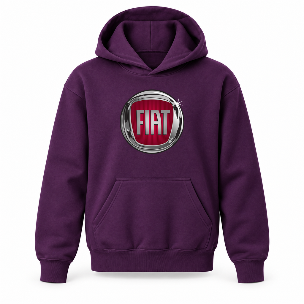 Youth Kids Fiat Car Pullover Hoodie | Color: Purple | Refreshed youth hoodie, original Drive artwork
