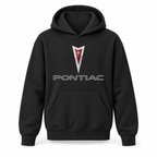 Youth Kids Pontiac Car Pullover Hoodie | Color: Black | Refreshed youth hoodie, original Drive artwork