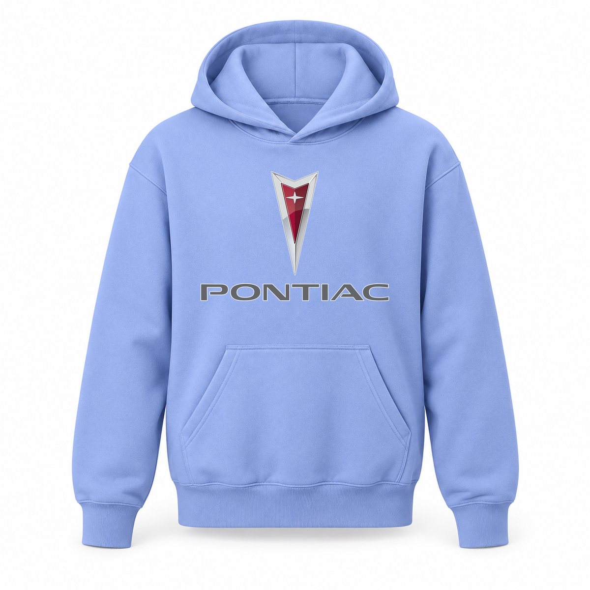Youth Kids Pontiac Car Pullover Hoodie | Color: Light Blue | Refreshed youth hoodie, original Drive artwork