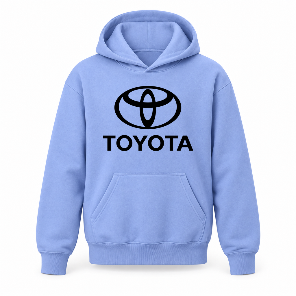 Youth Kids Toyota Car Pullover Hoodie | Color: Light Blue | Refreshed youth hoodie, original Drive artwork