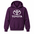 Youth Kids Toyota Car Pullover Hoodie | Color: Purple | Refreshed youth hoodie, original Drive artwork