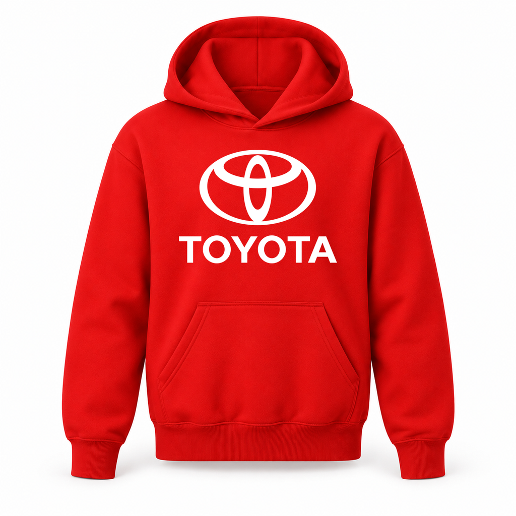 Youth Kids Toyota Car Pullover Hoodie | Color: Red | Refreshed youth hoodie, original Drive artwork