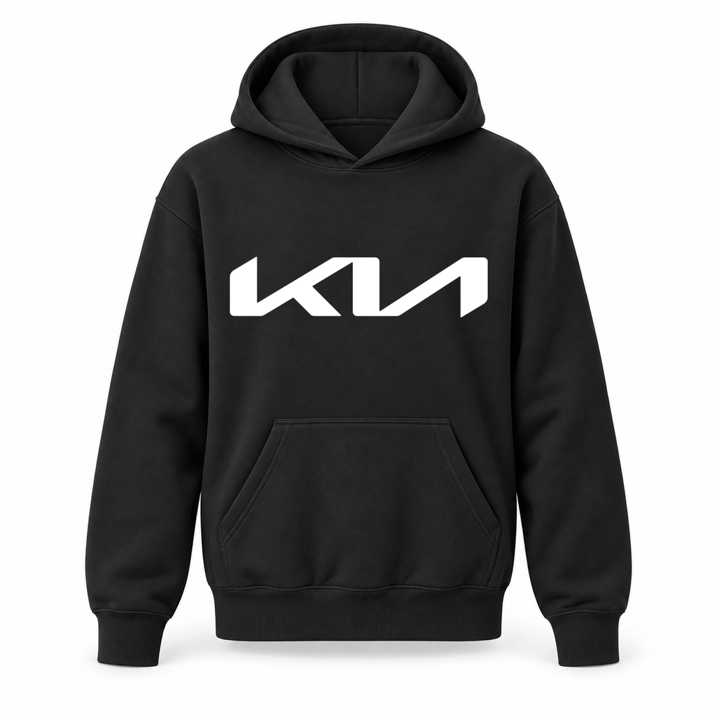 Youth Kids Kia Car Pullover Hoodie | Color: Black | Refreshed youth hoodie, original Drive artwork