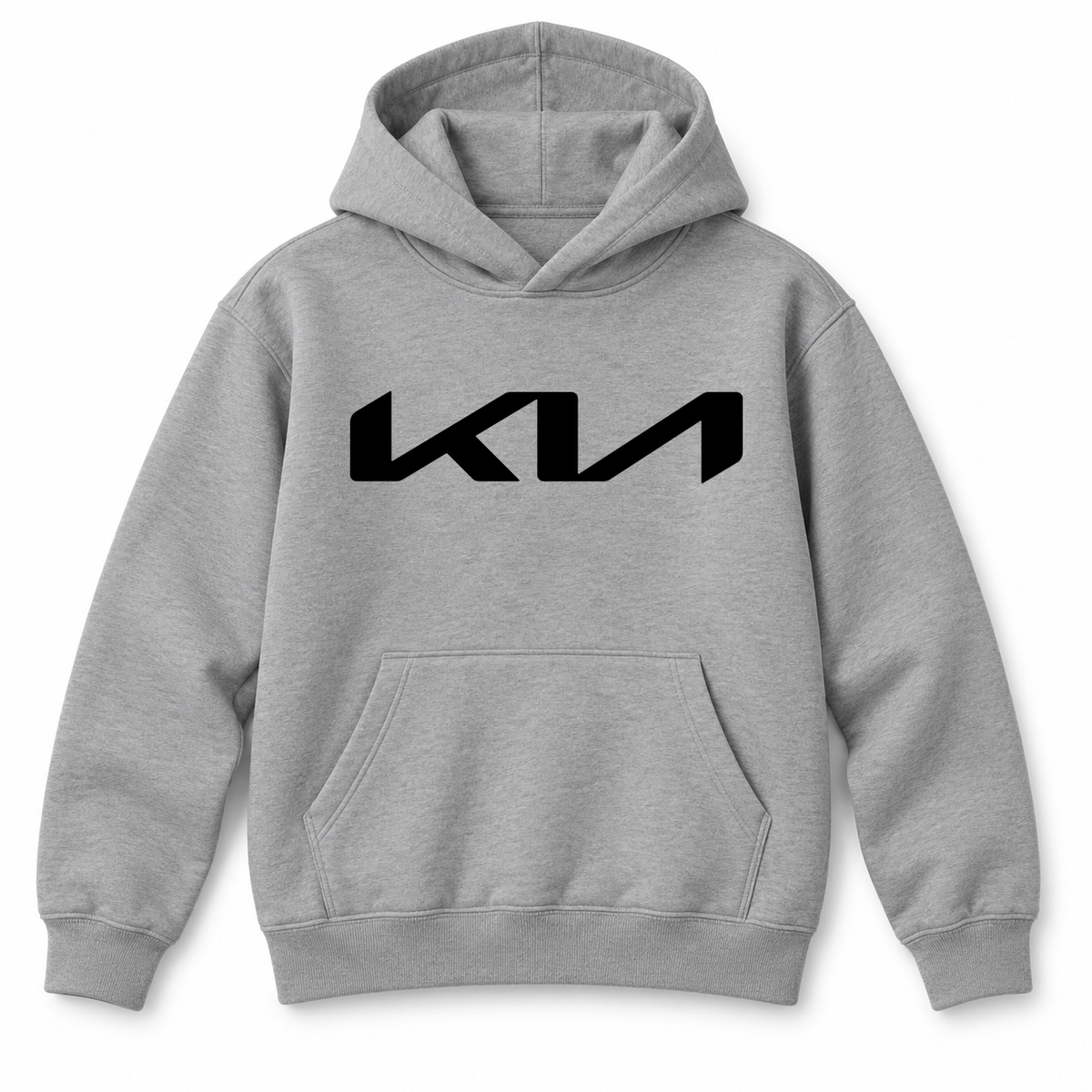 Youth Kids Kia Car Pullover Hoodie | Color: Grey | Refreshed youth hoodie, original Drive artwork