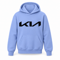 Youth Kids Kia Car Pullover Hoodie | Color: Light Blue | Refreshed youth hoodie, original Drive artwork