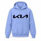Youth Kids Kia Car Pullover Hoodie | Color: Light Blue | Refreshed youth hoodie, original Drive artwork