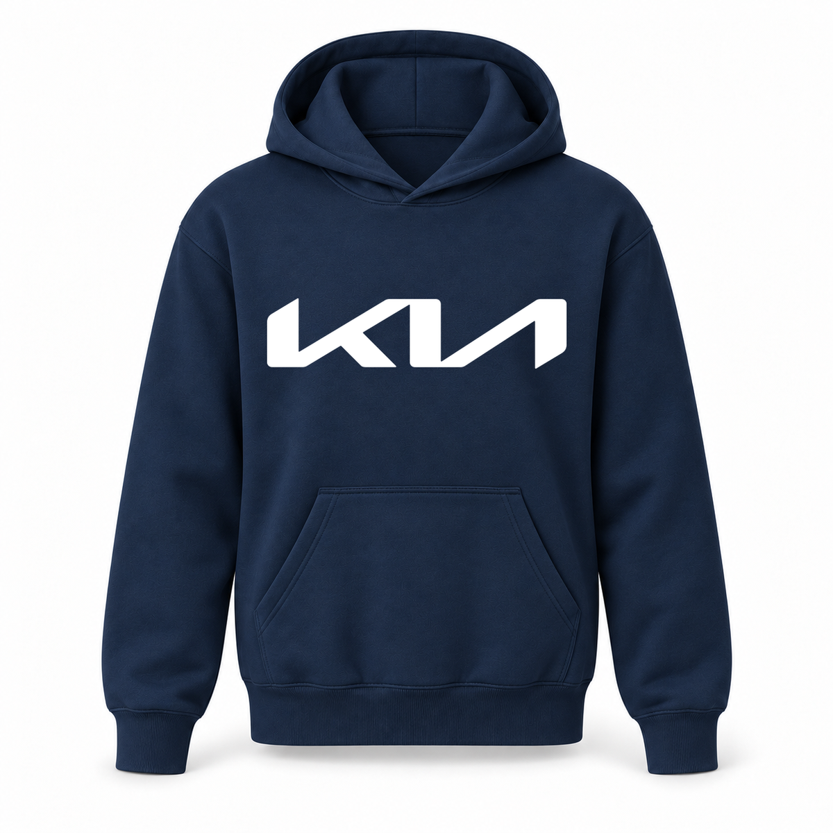 Youth Kids Kia Car Pullover Hoodie | Color: Navy | Refreshed youth hoodie, original Drive artwork