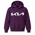 Youth Kids Kia Car Pullover Hoodie | Color: Purple | Refreshed youth hoodie, original Drive artwork