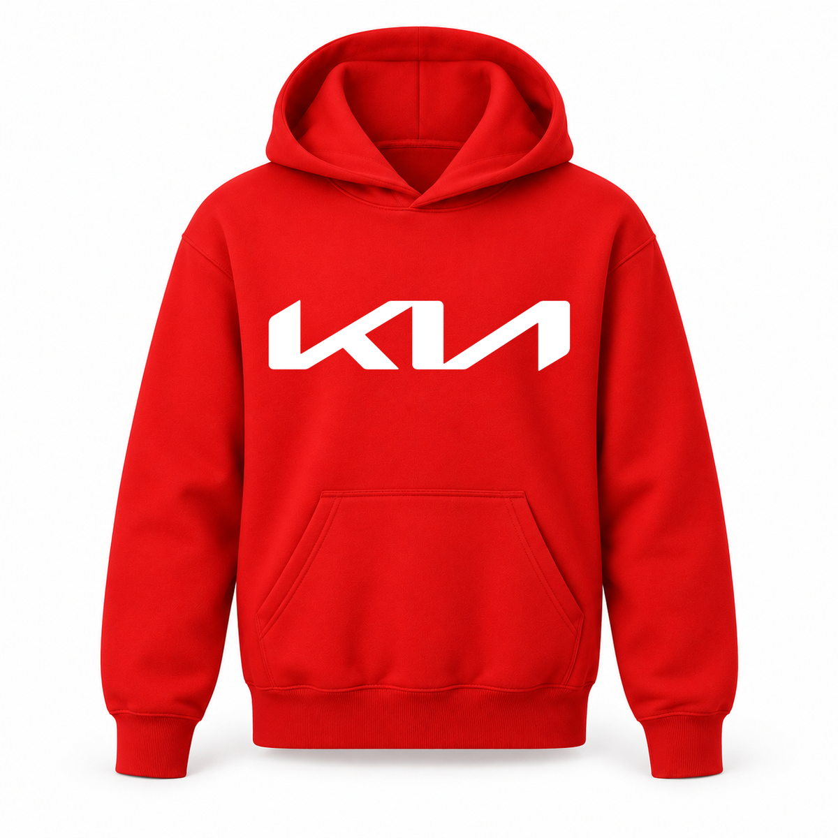 Youth Kids Kia Car Pullover Hoodie | Color: Red | Refreshed youth hoodie, original Drive artwork