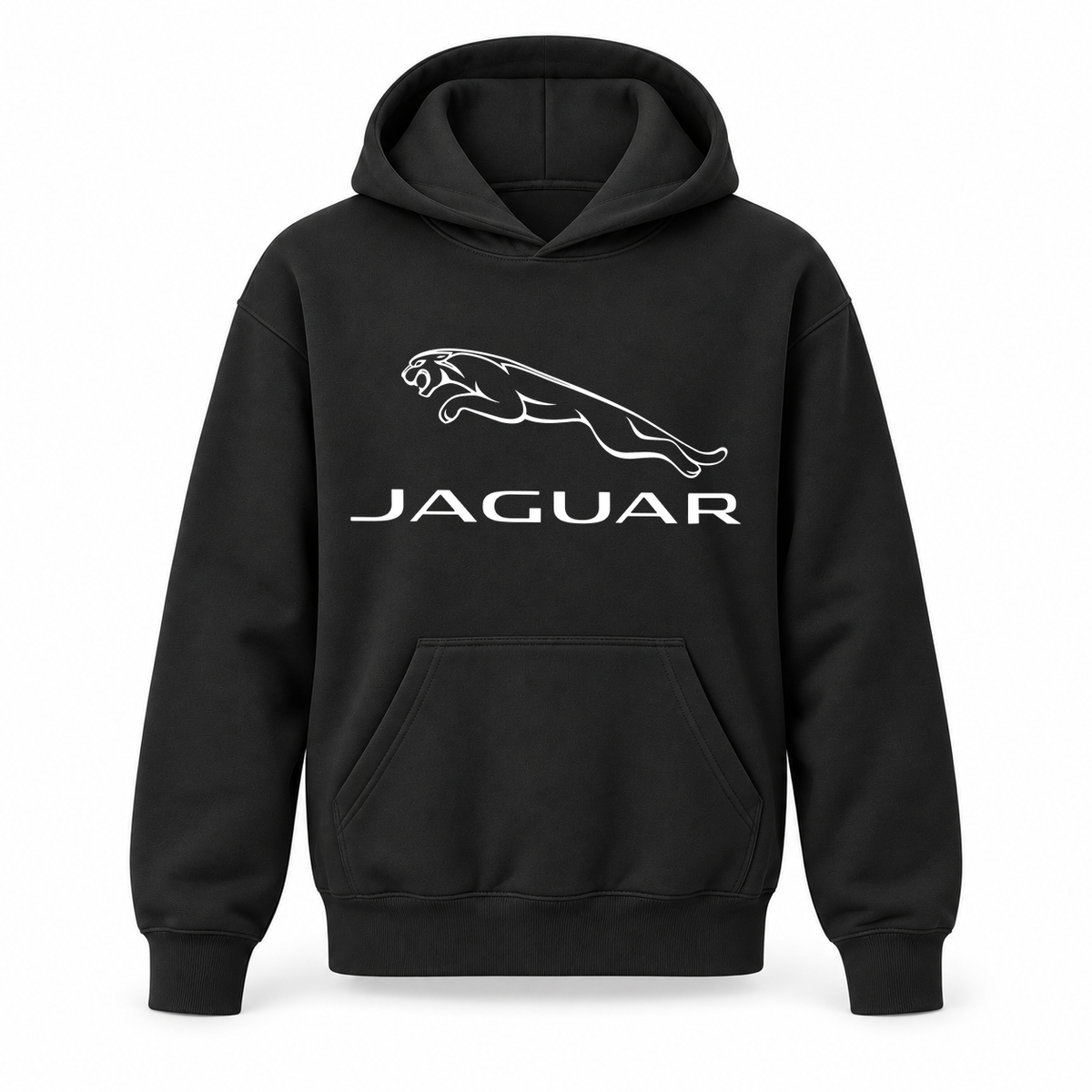 Youth Kids Jaguar Symbol Car Pullover Hoodie | Color: Black | Refreshed youth hoodie, original Drive artwork