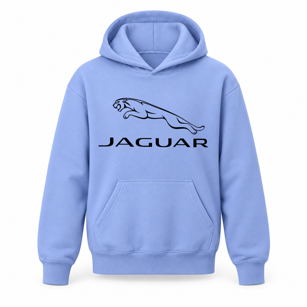 Youth Kids Jaguar Symbol Car Pullover Hoodie | Color: Light Blue | Refreshed youth hoodie, original Drive artwork