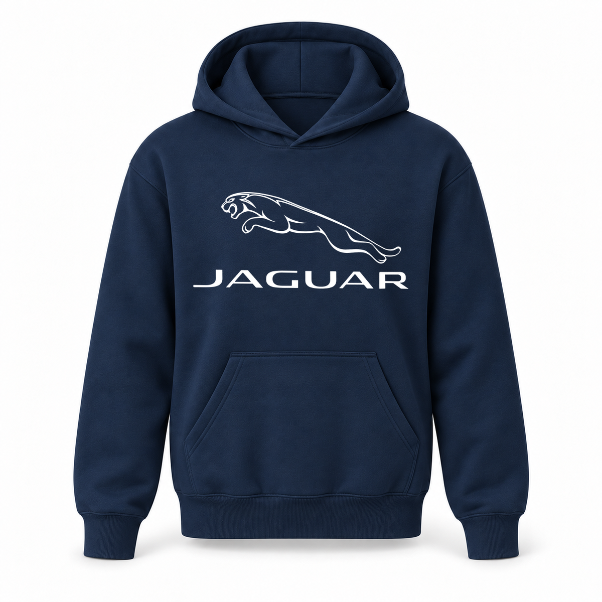 Youth Kids Jaguar Symbol Car Pullover Hoodie | Color: Navy | Refreshed youth hoodie, original Drive artwork