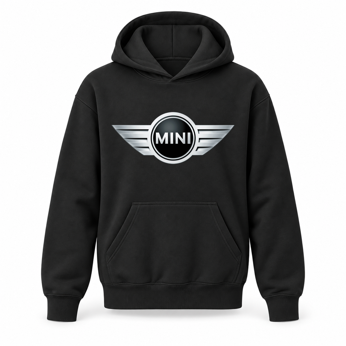 Youth Kids Mini Cooper Car Pullover Hoodie | Color: Black | Refreshed youth hoodie, original Drive artwork