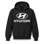 Youth Kids Hyundai Car Pullover Hoodie | Color: Black | Refreshed youth hoodie, original Drive artwork