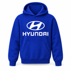 Youth Kids Hyundai Car Pullover Hoodie | Color: Blue | Refreshed youth hoodie, original Drive artwork