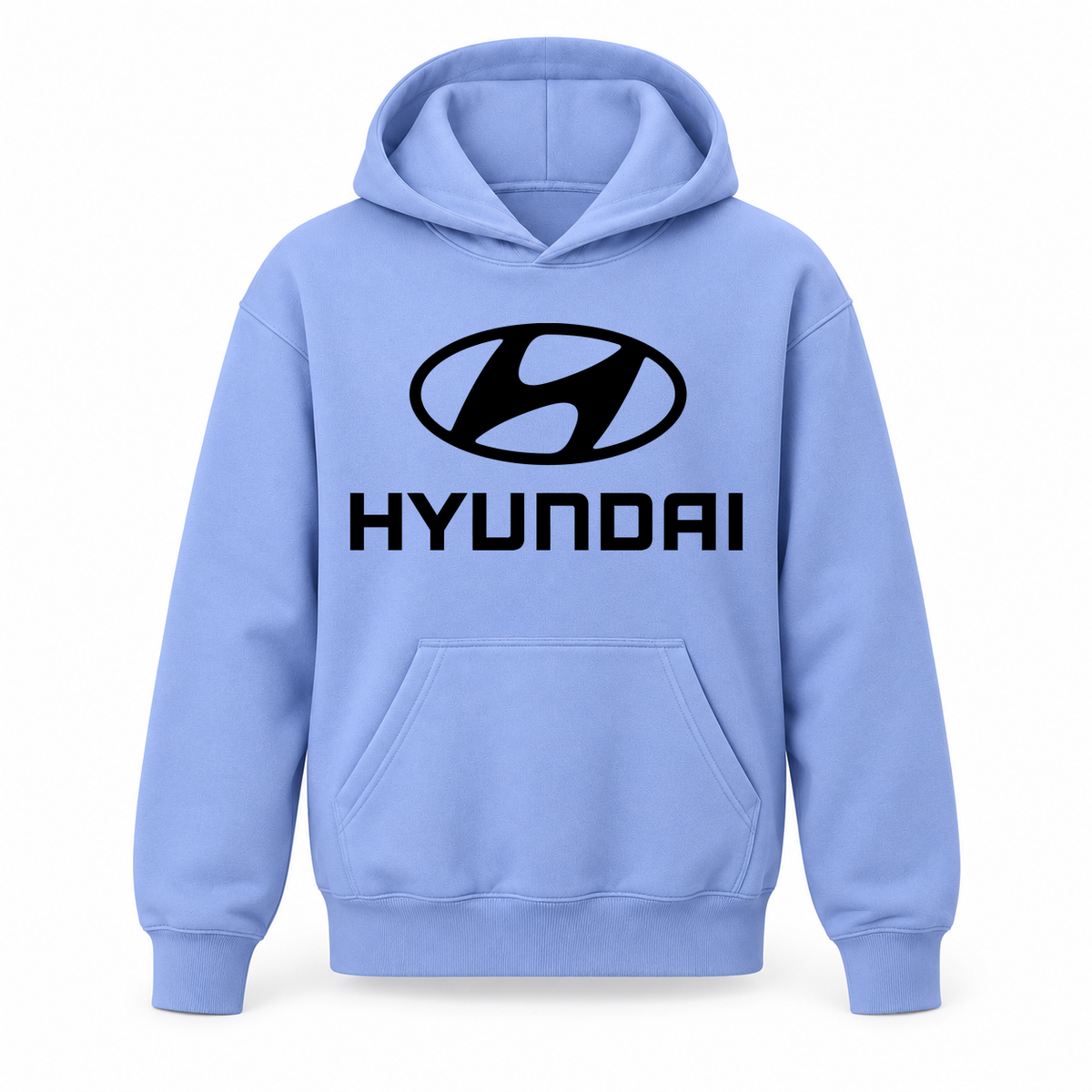 Youth Kids Hyundai Car Pullover Hoodie | Color: Light Blue | Refreshed youth hoodie, original Drive artwork