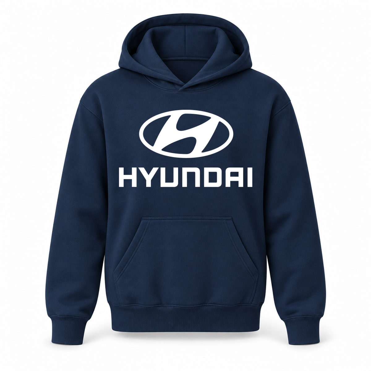 Youth Kids Hyundai Car Pullover Hoodie | Color: Navy | Refreshed youth hoodie, original Drive artwork
